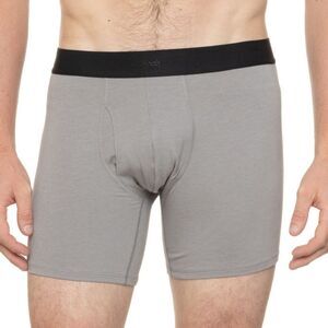 allbirds Gray Black Waistband Anytime Organic Cotton Boxer Brief 6” Inseam